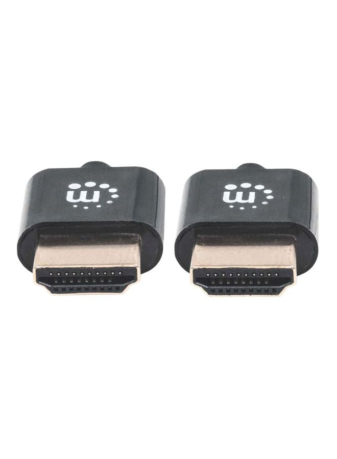 Manhattan Ultra Thin High Speed HDMI Cable With Ethernet Black - Image 2
