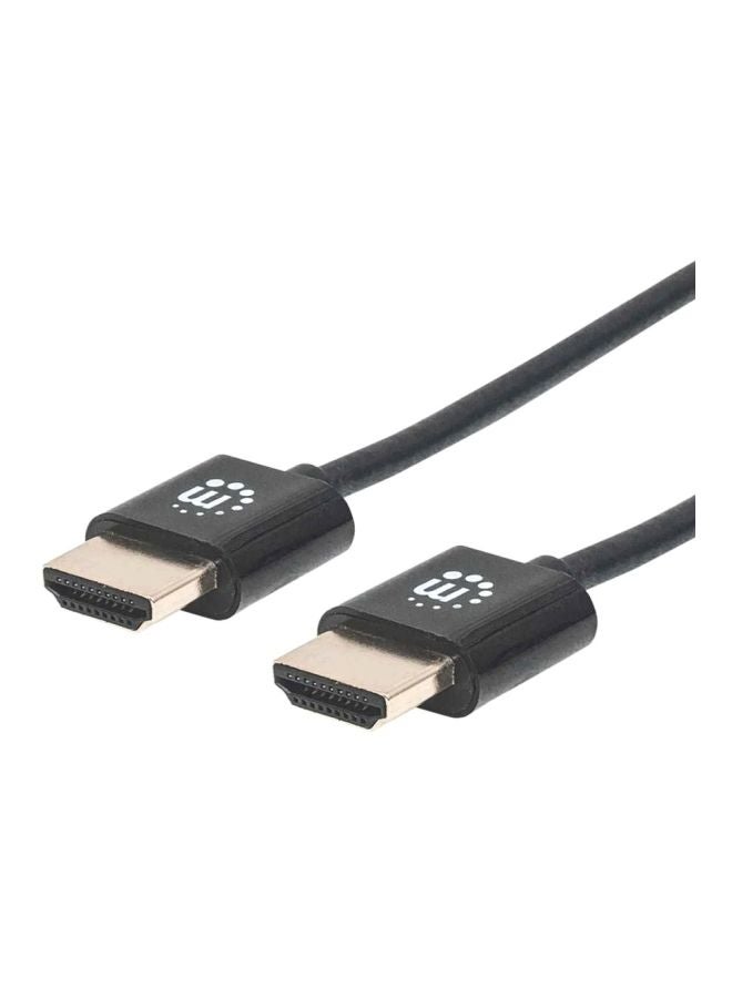 Manhattan Ultra Thin High Speed HDMI Cable With Ethernet Black - Image 3
