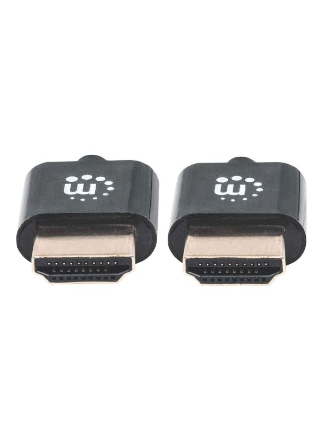 Manhattan Ultra Thin High Speed HDMI Cable With Ethernet Black - Image 3
