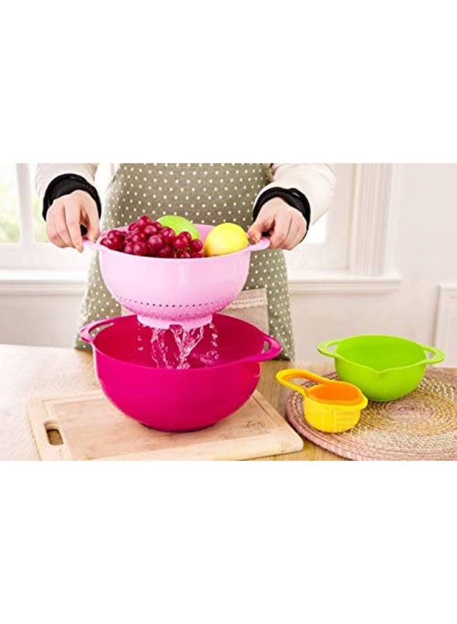 Liying 8-Piece Mixing Bowl Set Multicolour  - Image 5