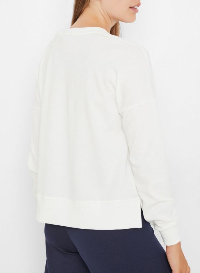 ONLY - I Love My Dog Printed Sweatshirt White - Image 1