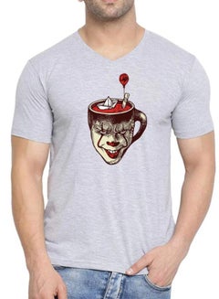 Pennywise Joker Printed T-Shirt Grey