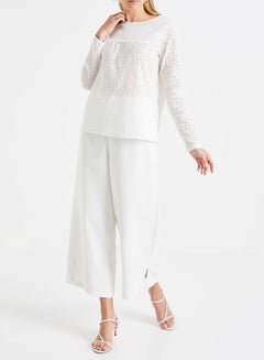 ONLY Embroidery Anglaise Top White  - Image 3