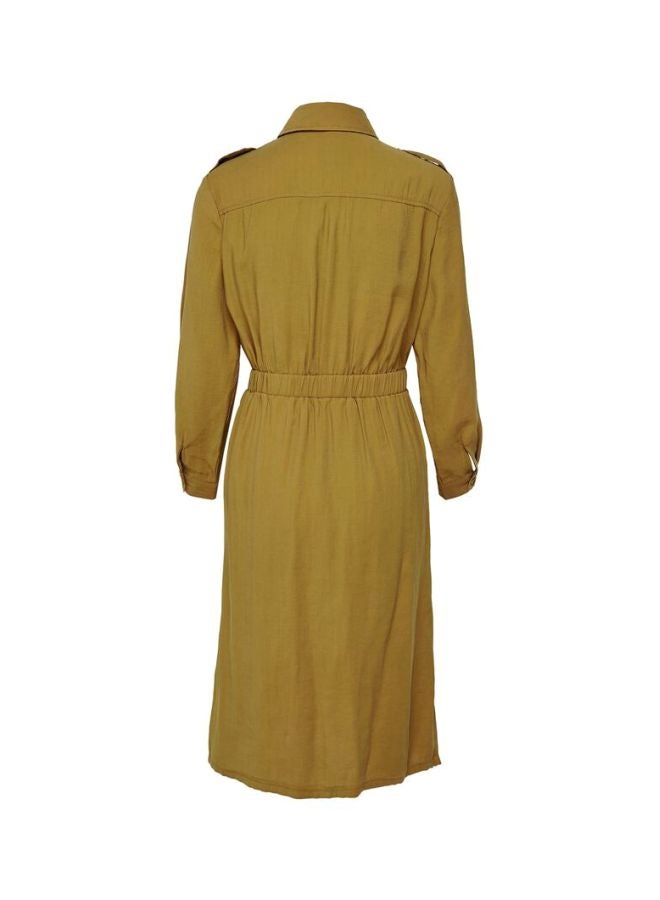 ONLY - Arya Utility Shirt Dress Brown - Image 1