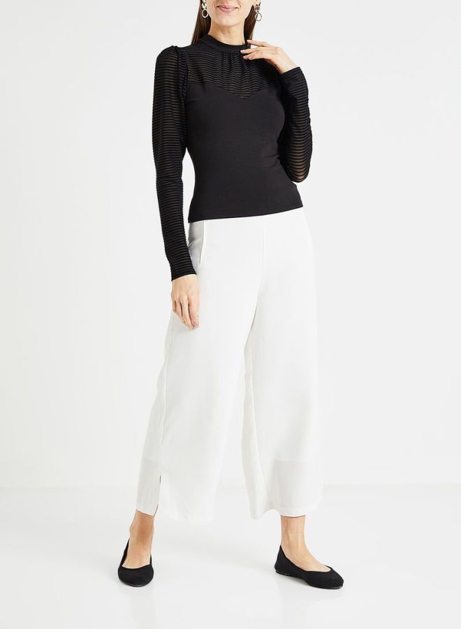 ONLY - High Neck T-Shirt Black - Image 1