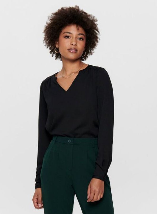 اونلي تيشيرت بظهر من الدانتيل أزرق داكن - Image 1