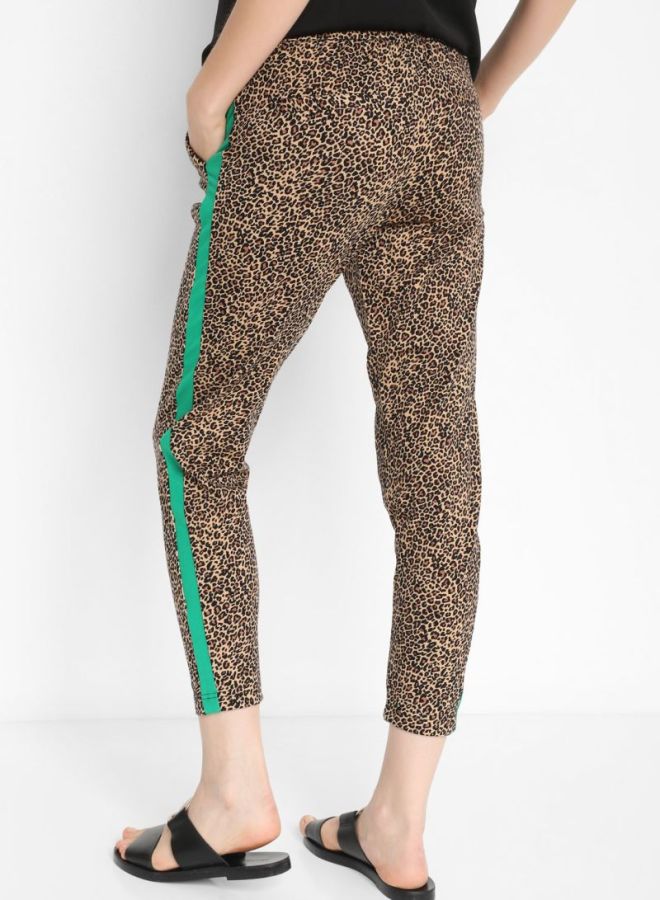 ONLY - Animal Print Drawstring Pants Multicolour - Image 1