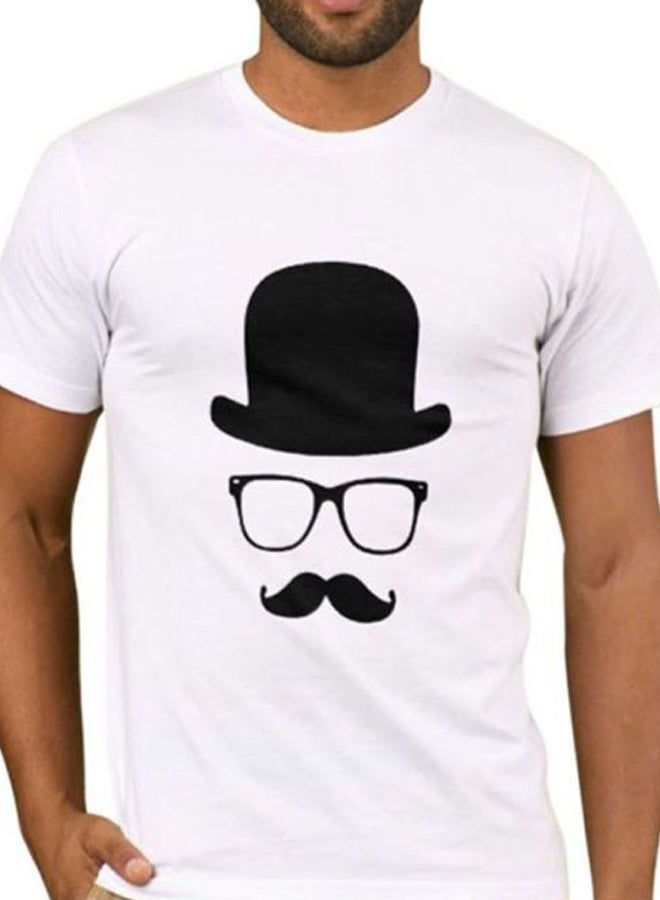 1st Piece Round Neck T-Shirt White/Black  - Image 4