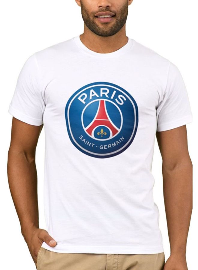 1st Piece Paris Saint Germain FC Printed T-Shirt White/Blue/Red  - Image 1