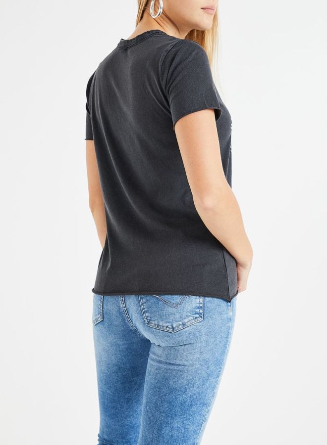 ONLY Graphic Printed T-Shirt Grey - Image 2