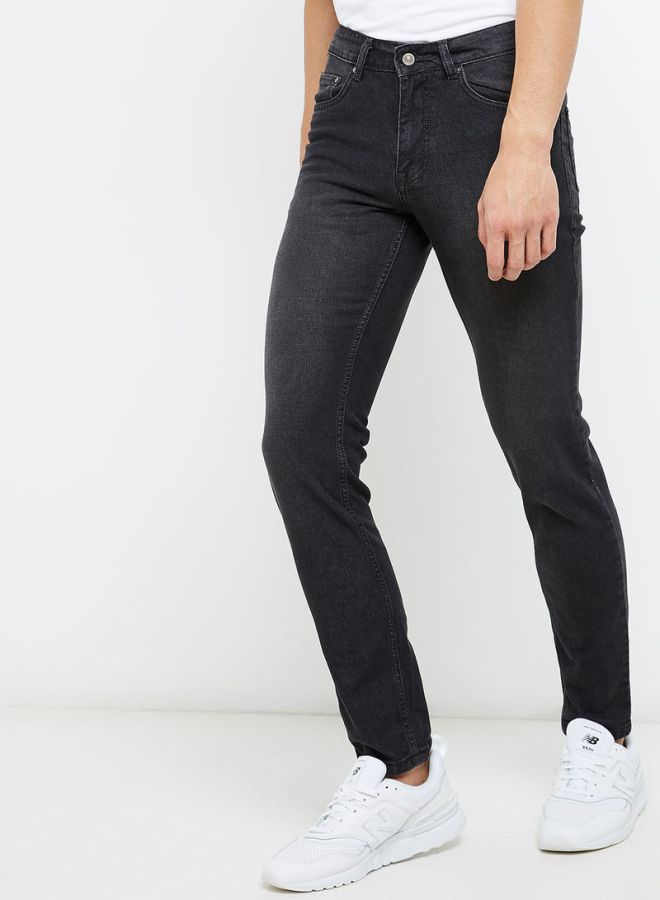 STATE 8 Buttoned Fly Jeans Grey  - Image 1