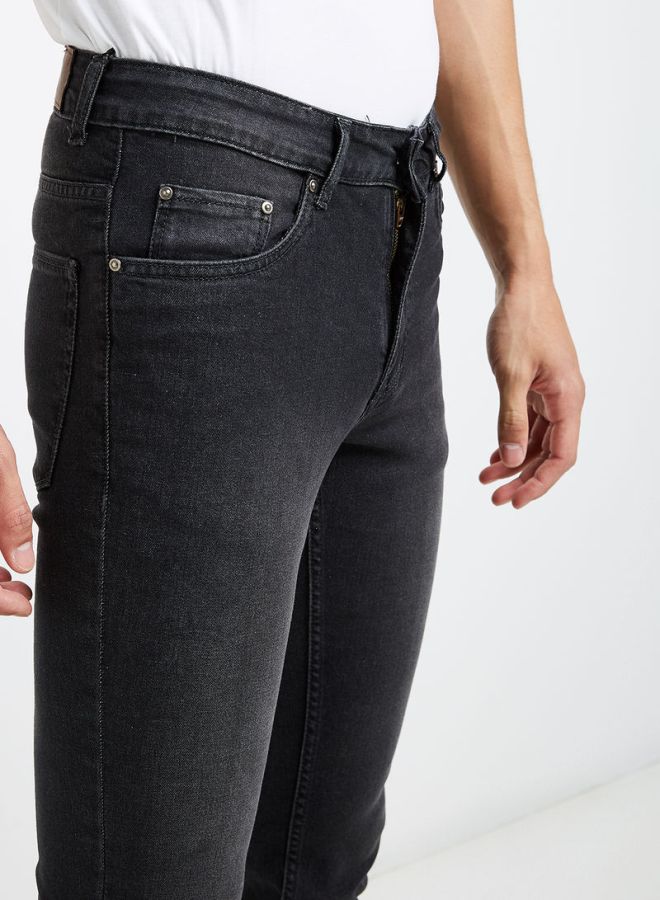 STATE 8 Buttoned Fly Jeans Grey  - Image 4