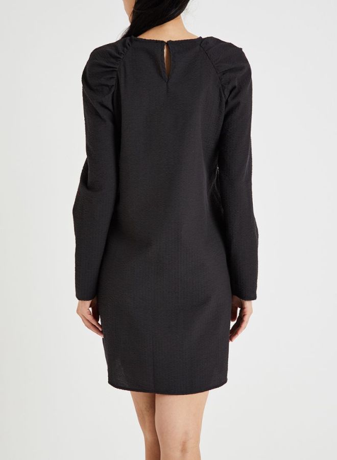 PIECES - Long Sleeves Dress Charcoal - Image 1