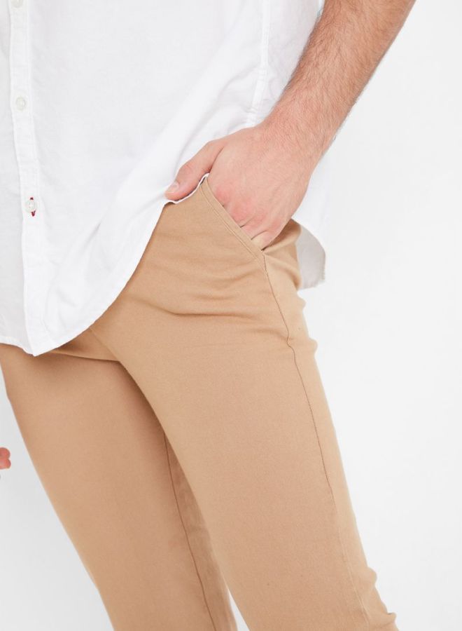 Skinny Fit Chinos Beige - v1597847517/N32548337V_4