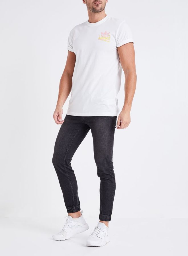 STATE 8 Slim Fit Denim Joggers Grey  - Image 3