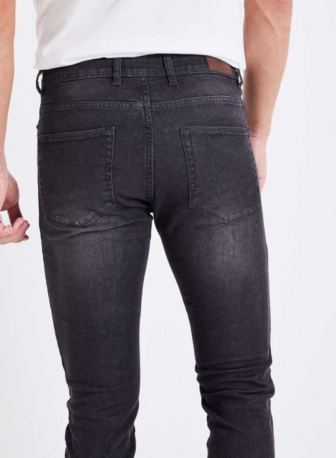 STATE 8 Slim Fit Denim Joggers Grey  - Image 4
