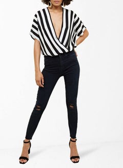 NEW LOOK Lift and Shape Ripped Skinny Jeans Navy  - Image 3