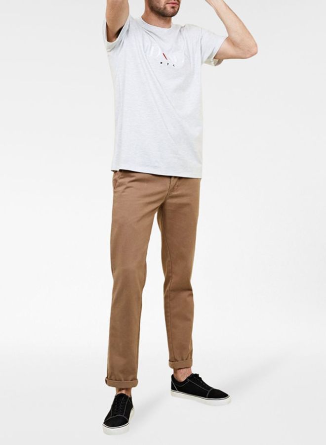 NEW LOOK Idols Embroidered T-Shirt Grey - Image 3