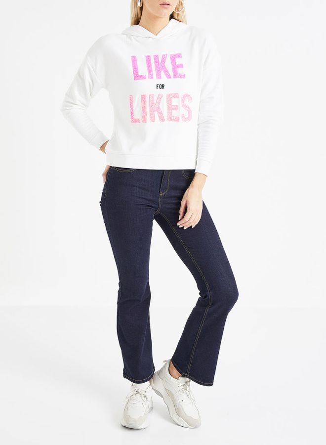 Jacqueline de Yong - Elia Flared Jeans Navy - Image 1