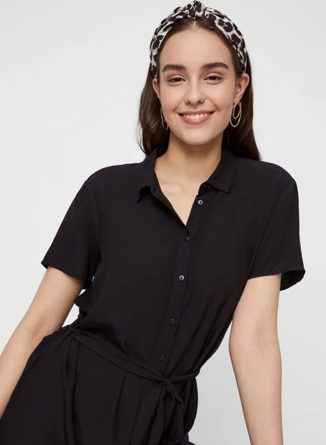 PIECES Cecilie Midi Dress Black