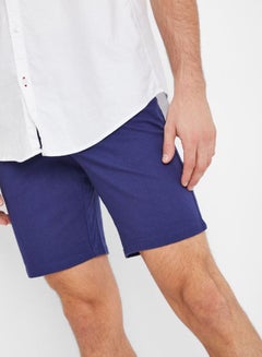 STATE 8 Slim Fit Chino Shorts Navy  - Image 4