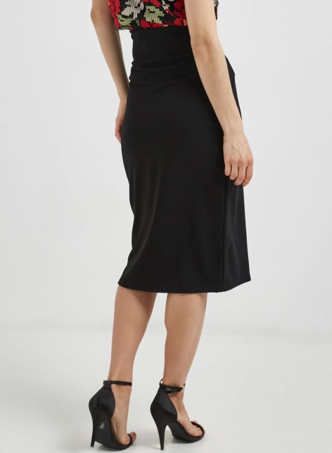 LOST INK Side Slit Skirt Black  - Image 4