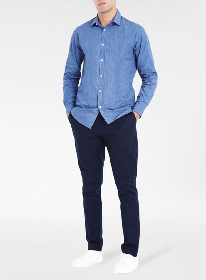 نيو لوك قميص برقبة بطوق أزرق - Image 3