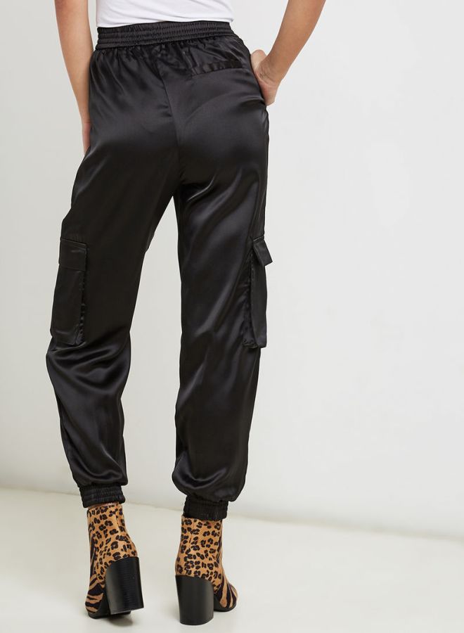 PIECES Carly High Waist Pants Black  - Image 2