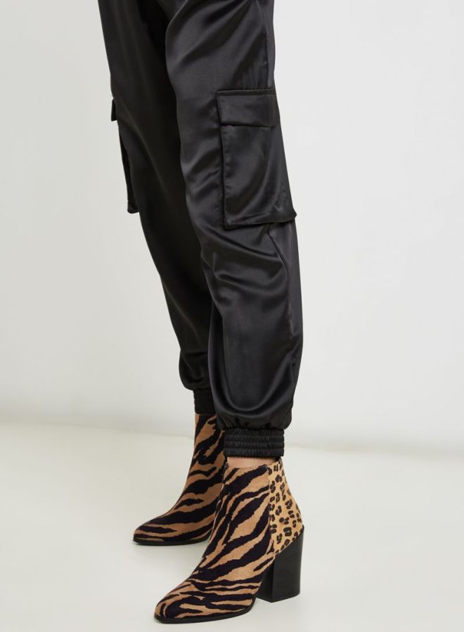 PIECES Carly High Waist Pants Black  - Image 4