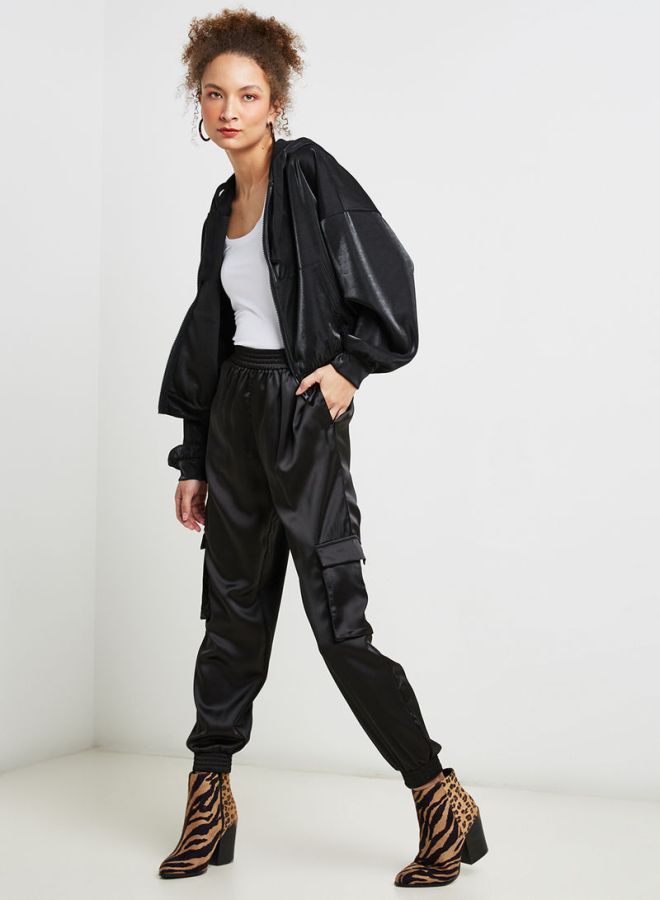 PIECES Carly High Waist Pants Black  - Image 3