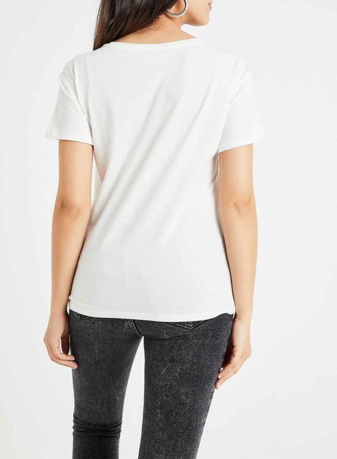 Jacqueline de Yong - Animal Printed Graphic T-shirt Multicolour - Image 1