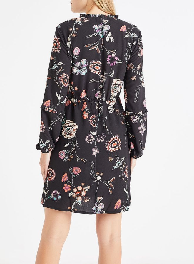 Jacqueline de Yong Floral Printed Dress Black  - Image 2