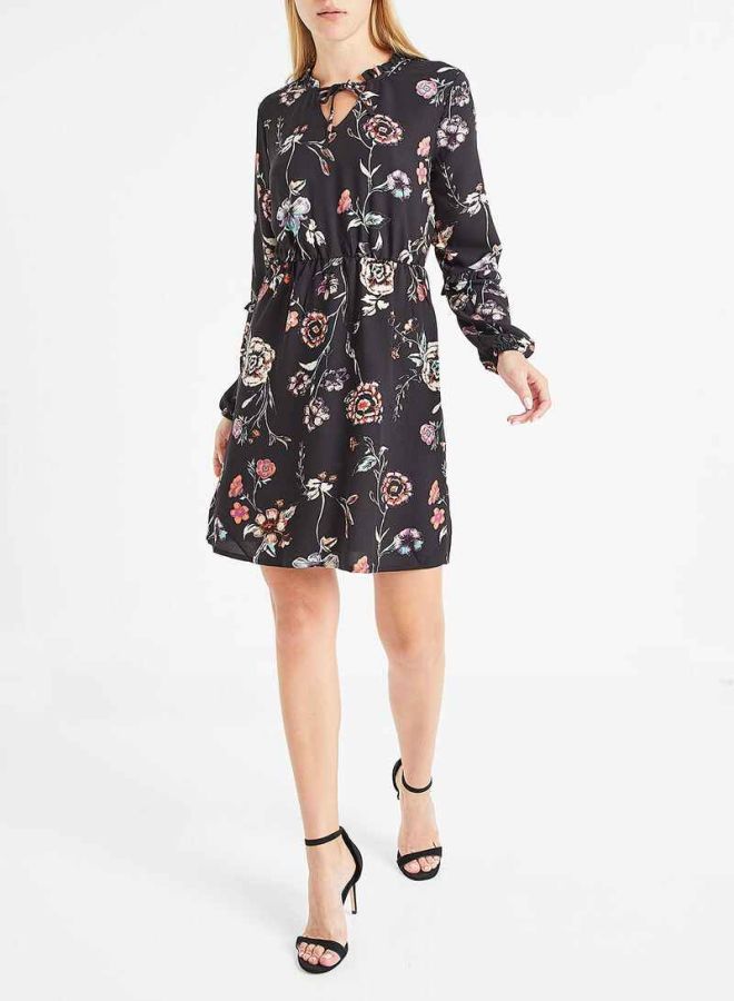 Jacqueline de Yong Floral Printed Dress Black  - Image 3