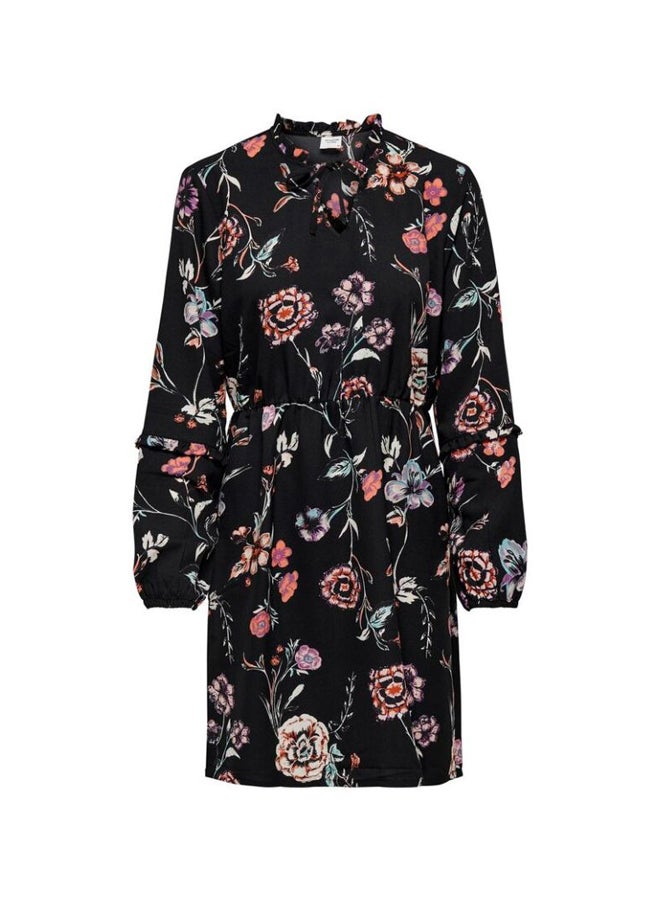Jacqueline de Yong Floral Printed Dress Black  - Image 5