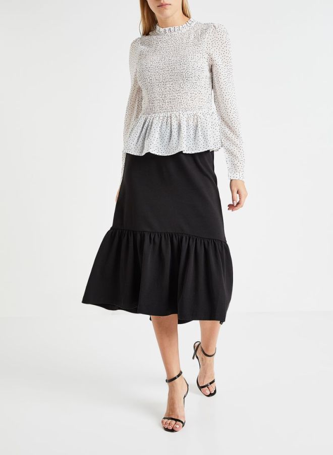 Jacqueline de Yong - Midi Sweat Skirt Black - Image 1