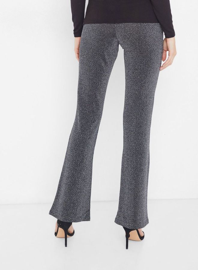 Jacqueline de Yong - Shimmer Flared Pants Grey - Image 1