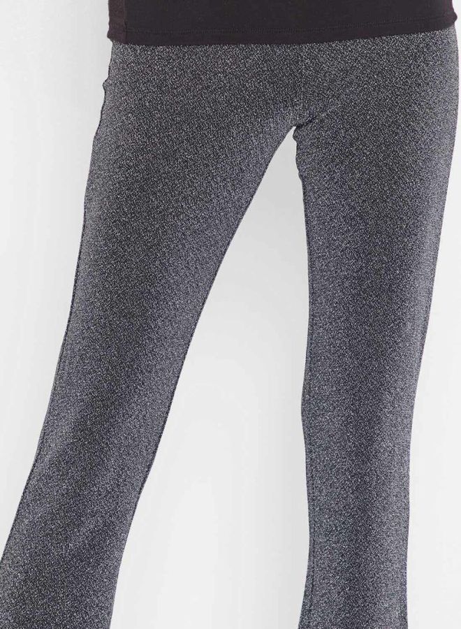 Jacqueline de Yong - Shimmer Flared Pants Grey - Image 1
