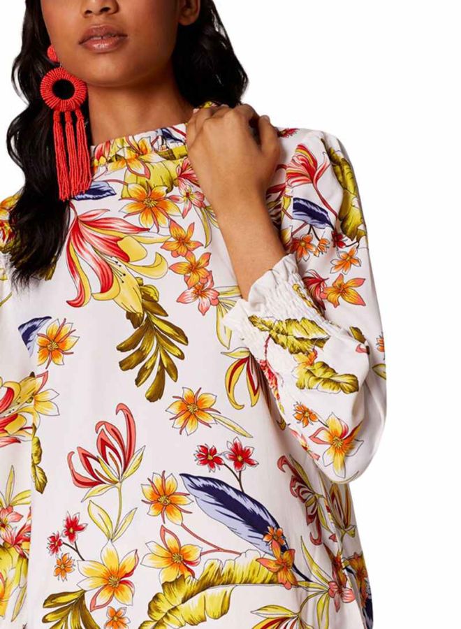 RINA Floral Printed Jumpsuit Multicolour - Image 3