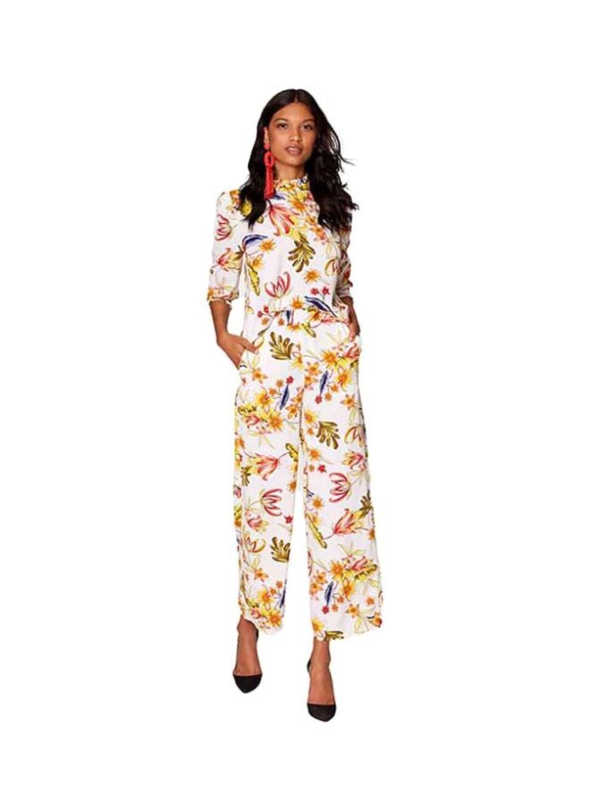 RINA Floral Printed Jumpsuit Multicolour - Image 1