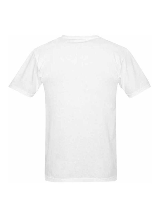 1st Piece Printed Round Neck T-Shirt White  - Image 2