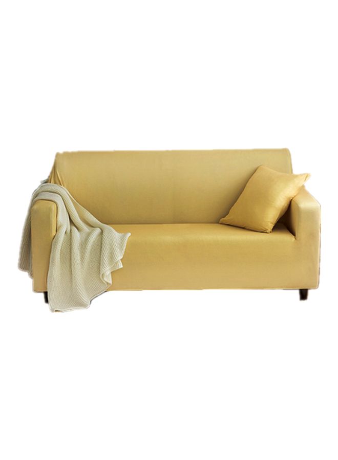 Beauenty 3-Seater Sofa Slipcover Light Yellow - Image 1