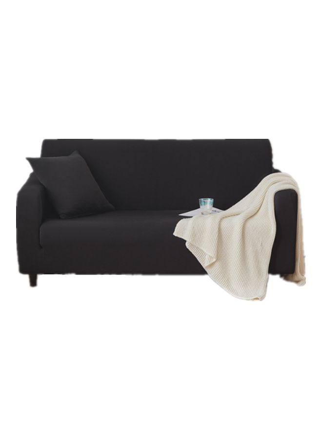Beauenty 3-Seater Sofa Slipcover Black - Image 1