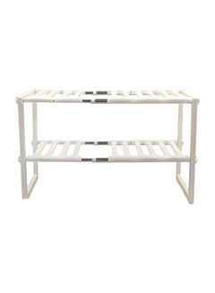 كورتزي رف مطبخ أسفل الحوض من طبقتين أبيض 70x38x26سم  - Image 1