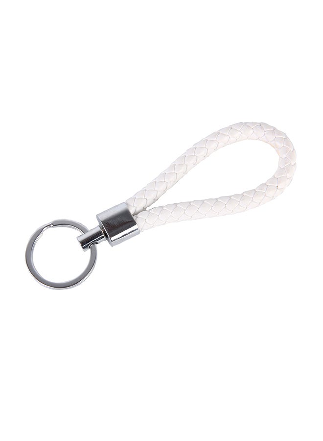 Car Key Ring Holder With Leather Strip - Image 2