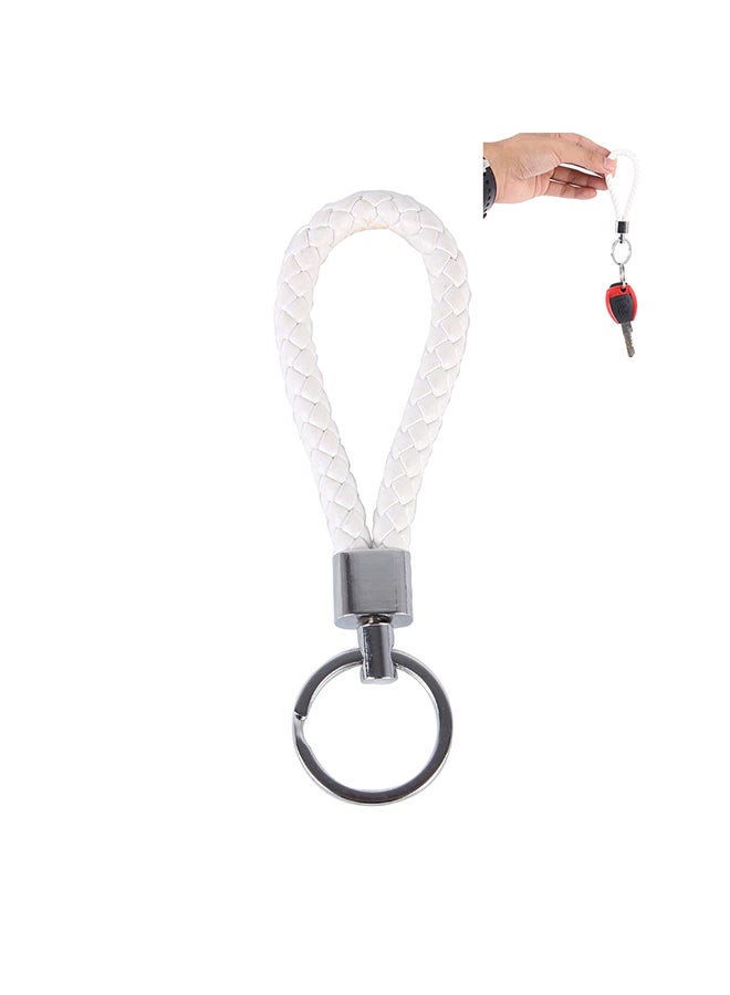 Car Key Ring Holder With Leather Strip - Image 1
