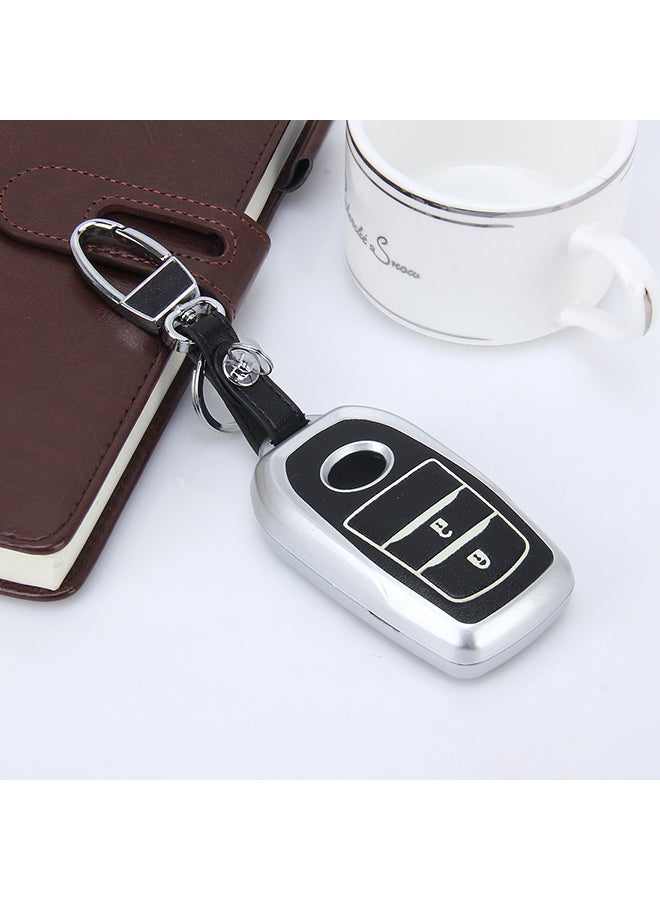 Generic - Car Auto PU Leather Key Ring Protection Cover Set - Image 1