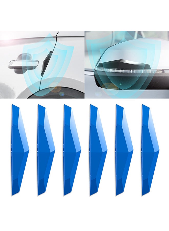 Generic 6-Piece Universal Car Screaming Bumper Door With Rearview Mirror Anti-collision Strip Protection Guard Stickers  - Image 1