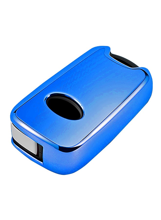 TPU One-Piece Electroplating Car Key Case With Key Ring - Image 3