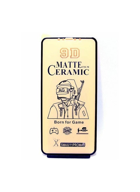 Ceramic Matte Nano Screen Protector For iPhone 11 Pro Max/Xs Max Black Clear/Black