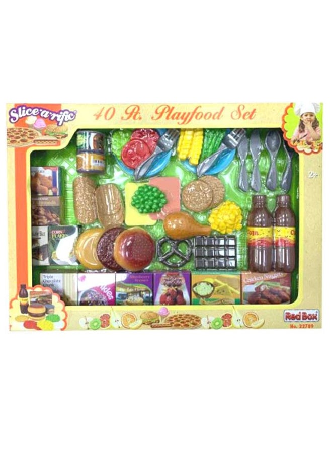 ريد بوكس مجموعة لعب بتصميم طعام من 40 قطعة - Image 2